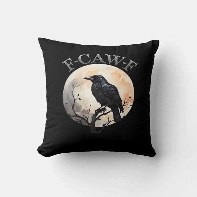 Almofada F Caw F Funny Bird Moon Minimal Clean Style (Frente)