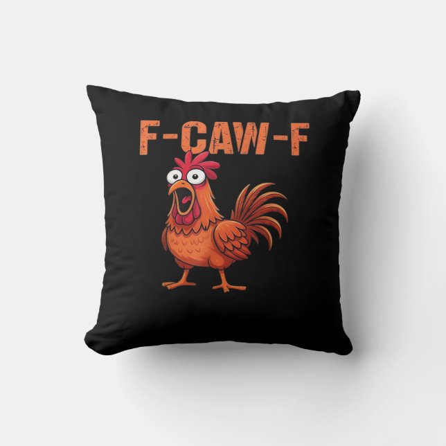 Almofada F Caw F Funny Chicken Classic Trendy Modern Style (Frente)