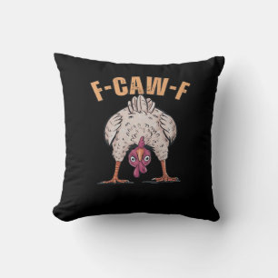 Almofada F Caw F Galinha Engraçada Estilo Clássico Retro Le