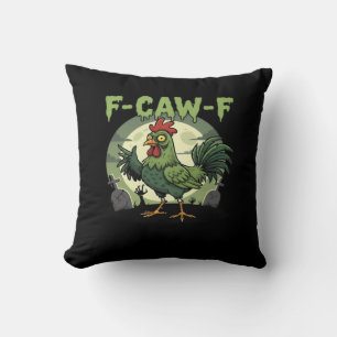 Almofada F Caw F Galinha Engraçada Halloween Vintage Clássi