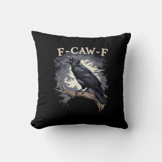 Almofada F Caw F Pássaro Engraçado Corvo Design Criativo Ca