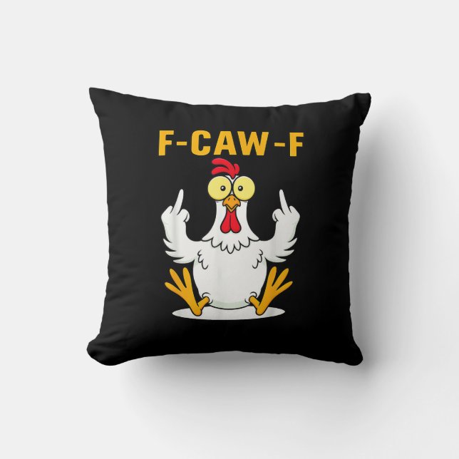 Almofada F-Caw-F Quote Rooster Meme (Frente)