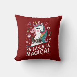 Almofada Fa-La-La-La Natal Mágico