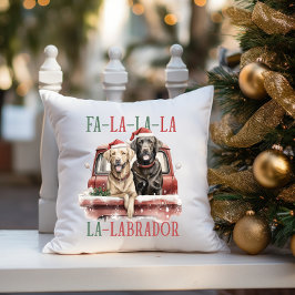 ALMOFADA FA LA LABRADOR DOG RED TRUCK FURRY NATMAS