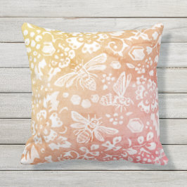 Almofada Fábrica de Algodão Vermelho Dourado do outono 