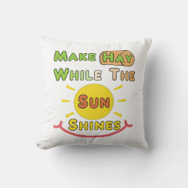 Almofada Faça A Folga Enquanto O Sol Brilha