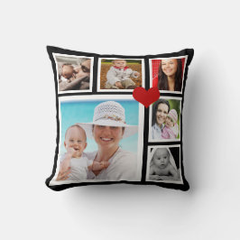 Almofada Faça um Coração de Modelo de Foto Personalizado