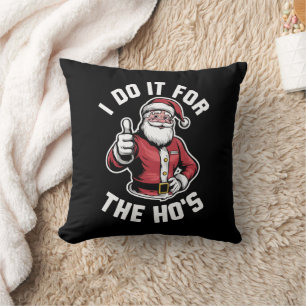 Almofada Faço isso para o Natal do Hos Papai Noel.