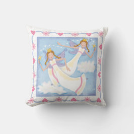 Almofada Fada Mágica de Aquarela Personalizada para Meninas