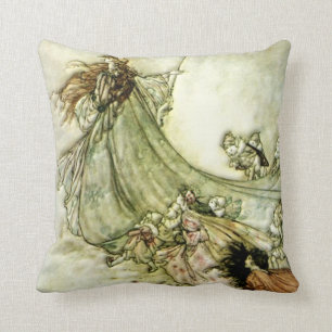 Almofada Fadas afastado - Arthur Rackham