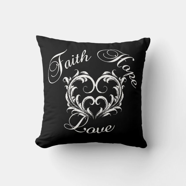 Almofada Faith Hope Love (Frente)