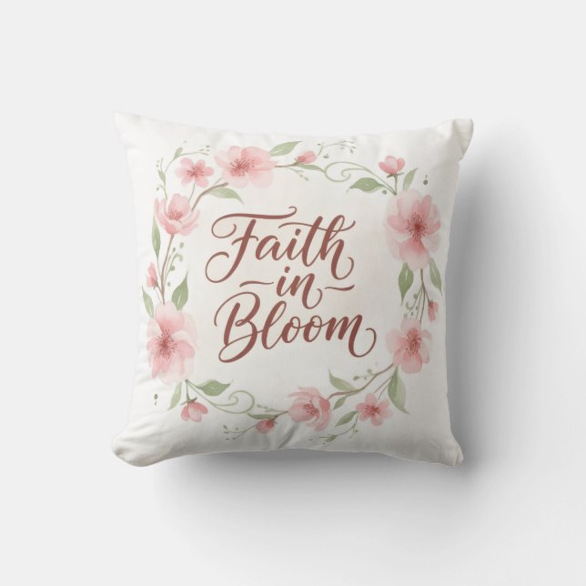 Almofada Faith in Bloom (Frente)