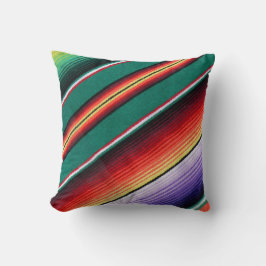 Almofada Faixa diagonal de impressão de cobertor mexicano