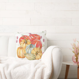 Almofada Fala de Abóbora e Maçãs