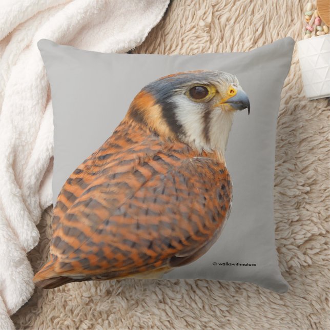 Almofada Falcão Americano Kestrel Sparrowhawwawk espantoso (Cobertor)
