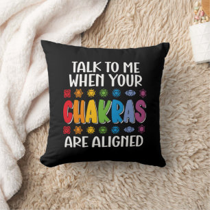 Almofada Fale Comigo Quando Os Seus Chakras Estiverem Engra