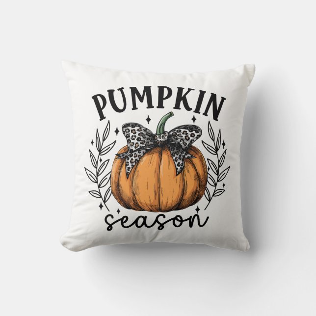 Almofada Fall Coquette Pumpkin (Frente)