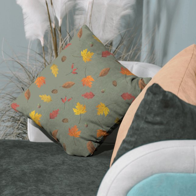 Almofada Fall Deixa o Hunter Verde (Criador carregado)