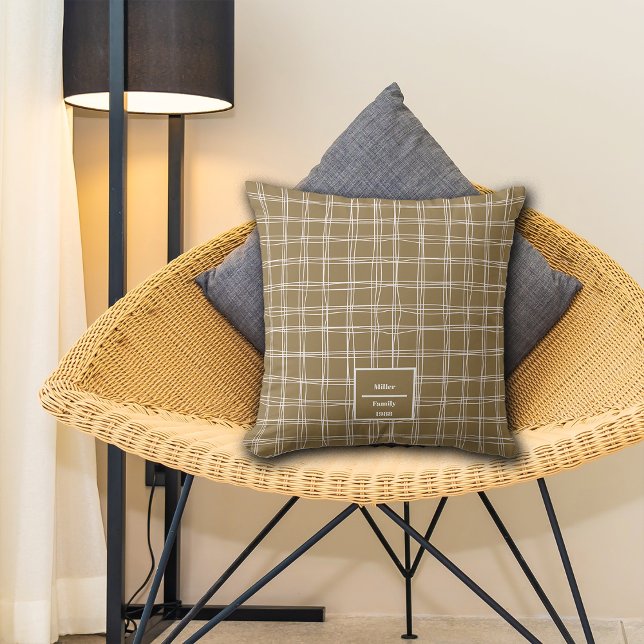 Almofada Fall Lines Weaves Nome Personalizado (Criador carregado)