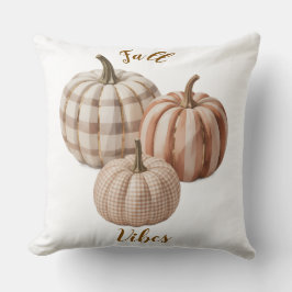 Almofada Fall vibes pumpkin Throw Pillow