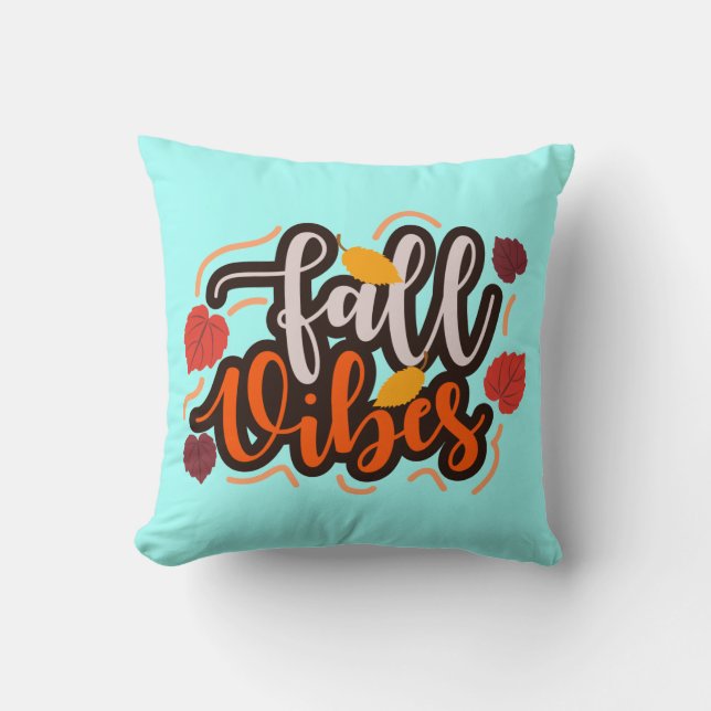 Almofada Fall Vibes Throw Pillow (Frente)