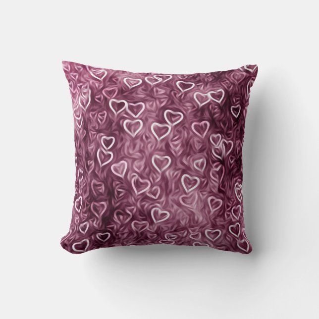 Almofada Falling Hearts - Pink (Frente)