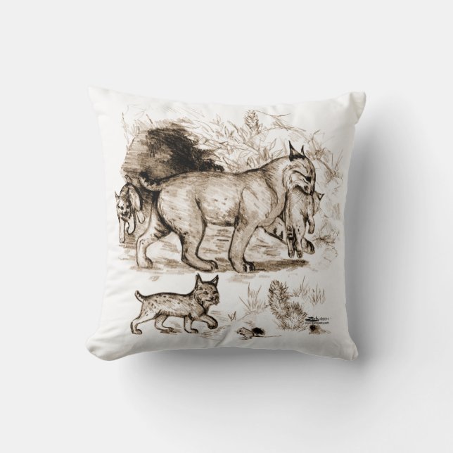 Almofada Família Bobcat (Frente)