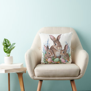 Almofada Família Bunny da Páscoa