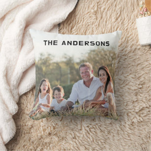 Almofada Família de Fotografias do Cheio Personalizado