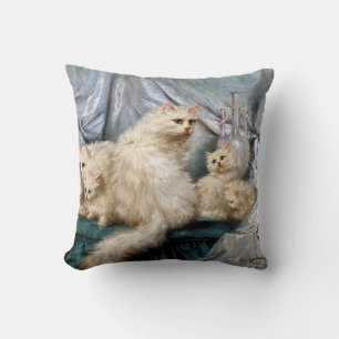 Almofada Família de Gatos Brancos, Carl Kahler
