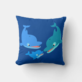Almofada Família de Golfinhos de Cartoon Bonito