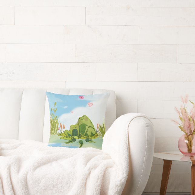 Almofada Família de Sapos Adoráveis (Sofá)