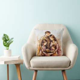 Almofada Família feliz.