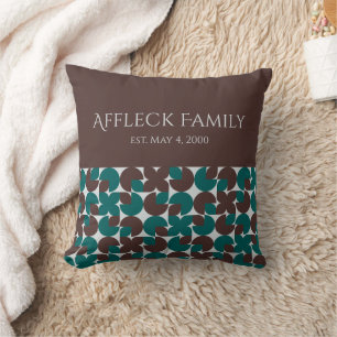Almofada Família Personalizada Castanho e Teto Colorbloada