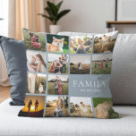 Almofada Família Personalizada de Colagem de Fotos<br><div class="desc">Crie O Seu Próprio Travesseiro decorativo De Colagem De Fotografias. Basta adicionar suas fotos para um travesseiro decorativo personalizado da família.</div>