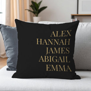Almofada Família Personalizada de Nomes de Crianças Elegant
