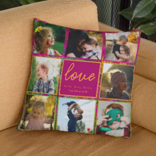 Almofada Family Photo Collage Modern & Colorful 