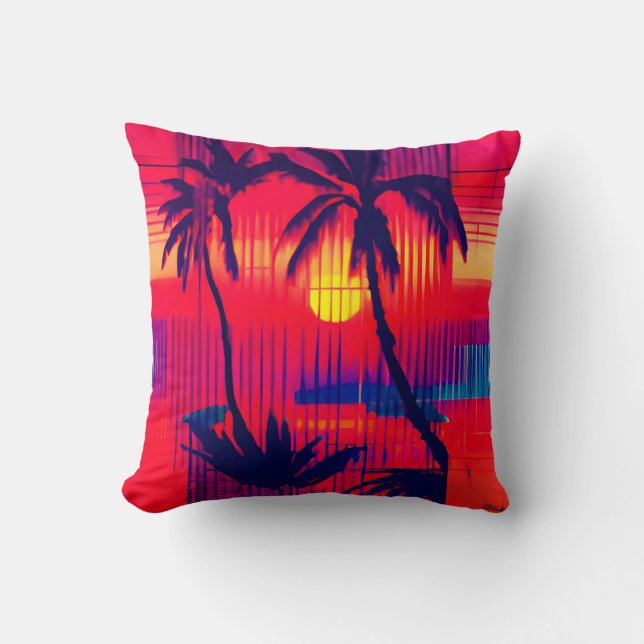Almofada Fantasía de Fuga Tropical (Frente)
