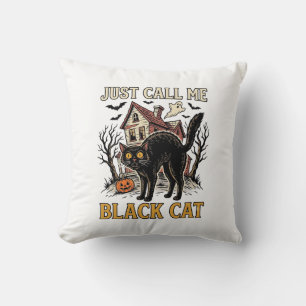Almofada Fantasias de Gato Preto Casa Assombrada Roupas Div