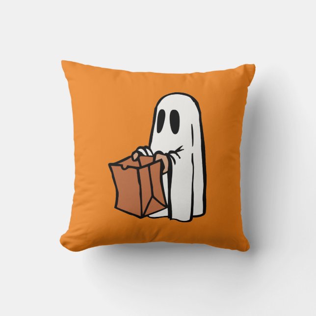 Almofada Fantasma com Truque ou Tratamento de Bag (Frente)
