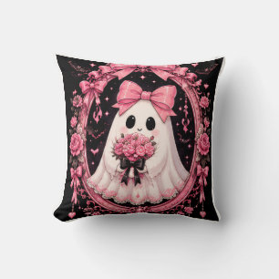 Almofada Fantasma de Bailarina Coquete com Laço Rosa no Hal