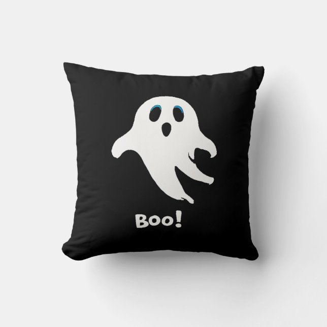 Almofada Fantasma de Halloween Voador (Frente)