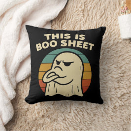 Almofada Fantasma Engraçado "Isto É Folha de Boo" Halloween