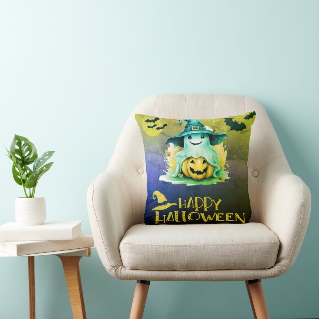 Almofada Fantasma no Halloween do Jack-O' Lanterna das Brux (Cadeira)