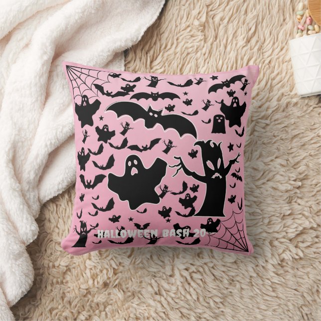 Almofada Fantasmagóricos Morcegos e Teias de Aranha Design  (Cobertor)