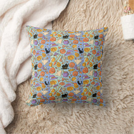 Almofada Fantasmas, Abóboras, Gatos & Design Assustador Sem