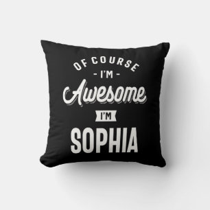 Almofada Fantástico Princesa Sou Sophia Personalized Name
