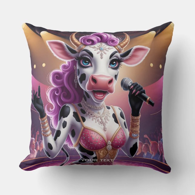 Almofada Fantasy - Bela Vaca Bela Popstar (Frente)