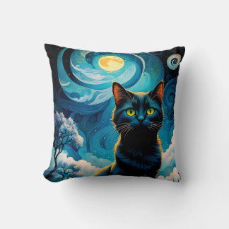 Almofada Fantasy Cat Throw Pillow