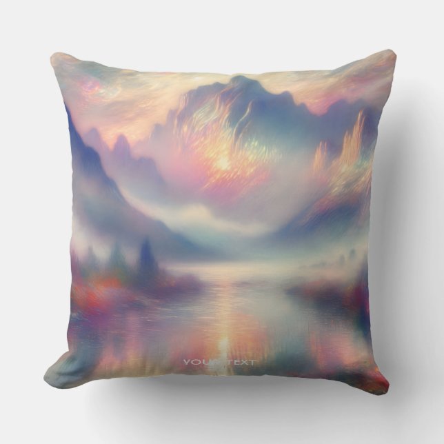 Almofada Fantasy Cute Pastel Pearl Watercolor (Frente)